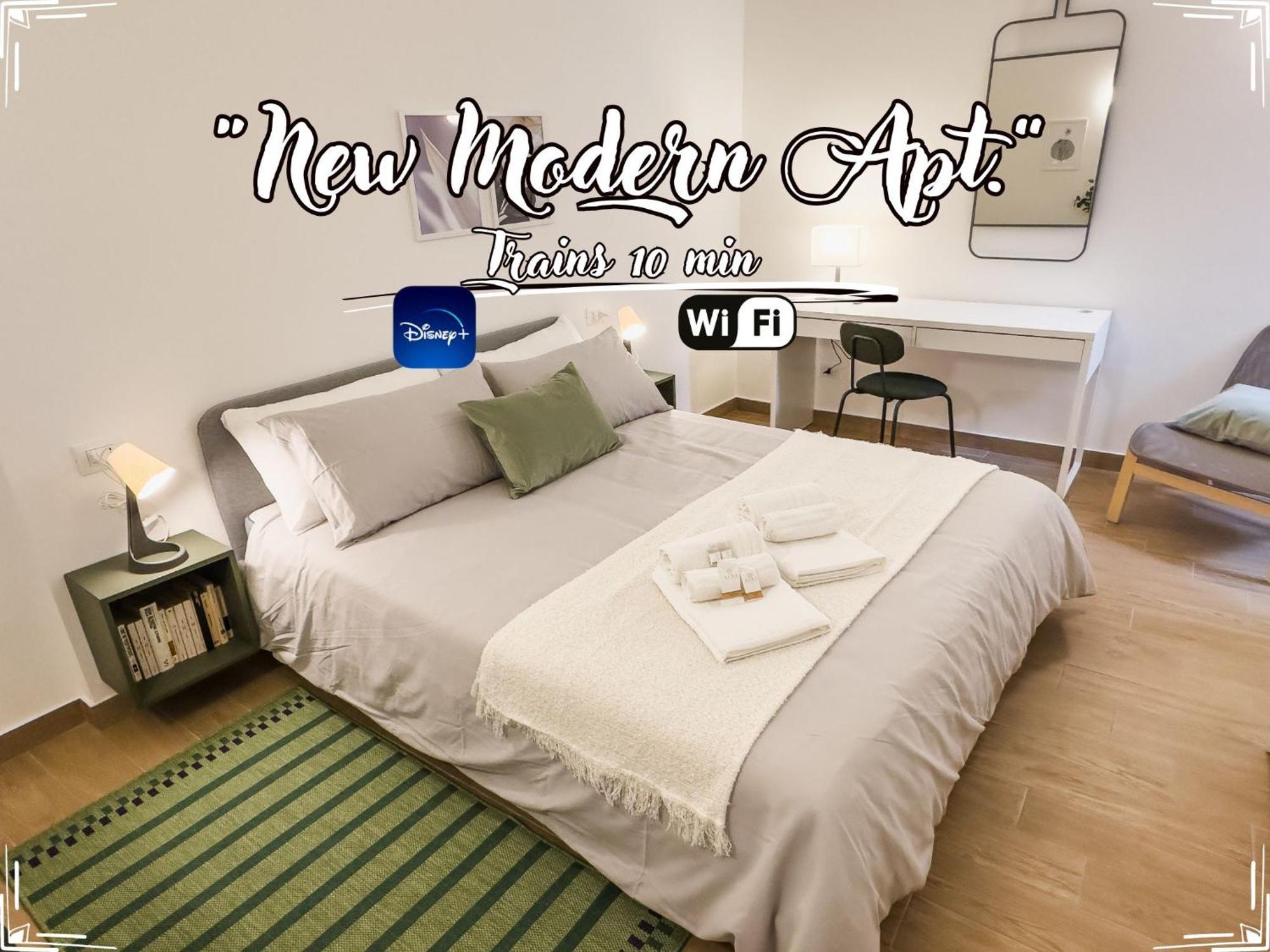 New Modern Apt - Treni 10Min - Hiper Wifi - Ac Genoa Ngoại thất bức ảnh